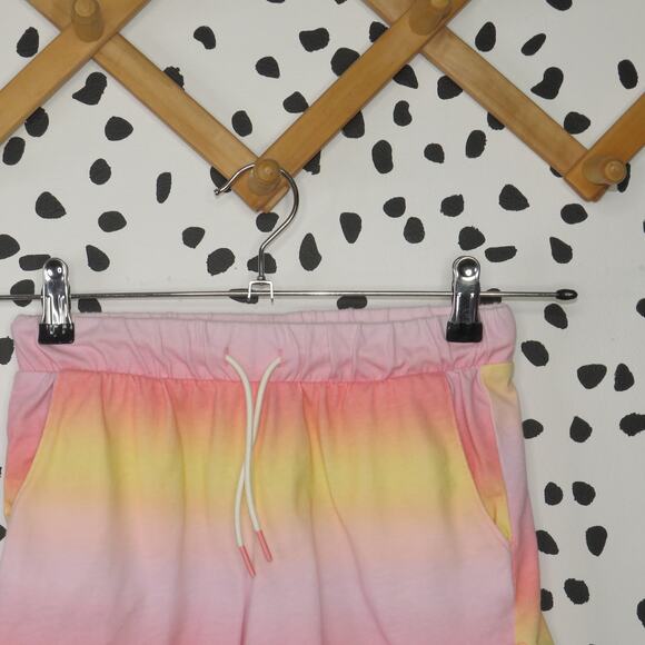 Old Navy Pink Omber Drawstring Casual Girls Shorts - Picture 2 of 6